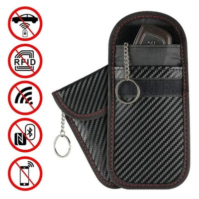 Auto Schlüssel Signal Blocker Etui Faraday Käfig Anhänger Etui schlüssellos RFID Blocking Tasche