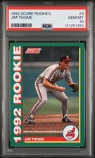1992 SCORE ROOKIES #4 JIM THOME PSA 10