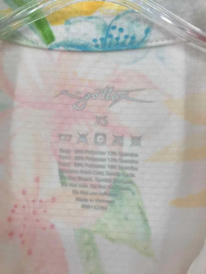 Vestido corto sin mangas Gottex blanco talla XS usado Foto 3 de 3