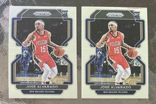 2022-22 Chronicles Prizm Jose Alvarado Knicks Rookie Card. rookie card picture