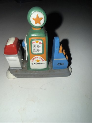 #ad Dept 56 North Star Gasoline Gas Pump Uptown Motors Franks Gas Station Accessory $21.99