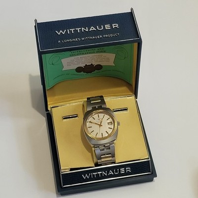 Vintage WITTNAUER Swiss Men's Automatic Watch C11KAS-2 Date With Box 1970s