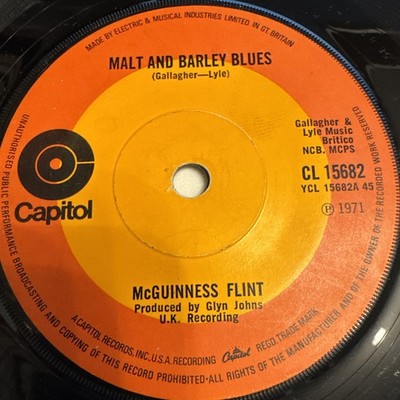 McGuinness Flint - Malt And Barley Blues 7'' Vinyl Single Record