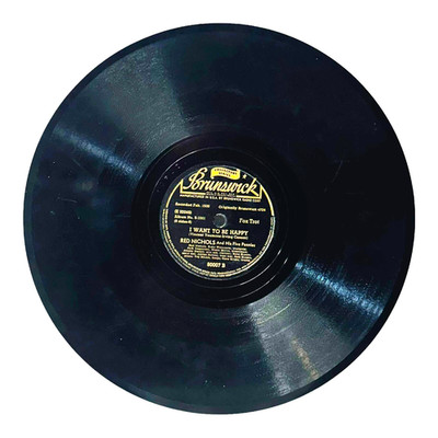 Red Nichols   I Want To Be Happy / Tea For Two - 10'' Brunswick Record 80007