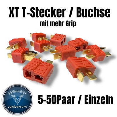 T-DEAN Hochstrom T-Plug 2Pin T-Stecker T-Connector Goldstecker Lipo Akku