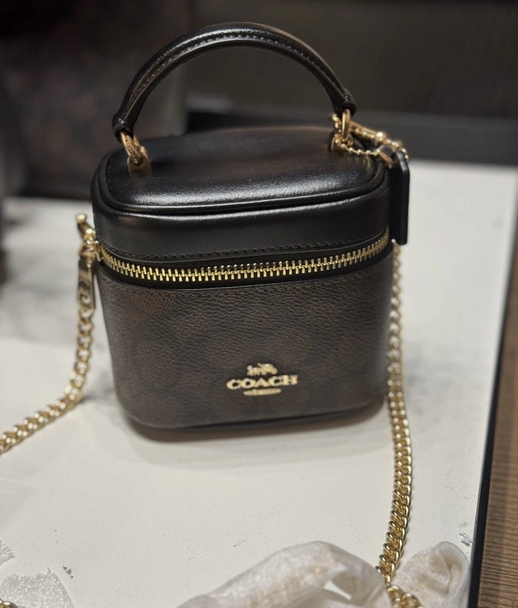 NWT Coach Ava Crossbody Bag In Signature Canvas CY732 In Walnut