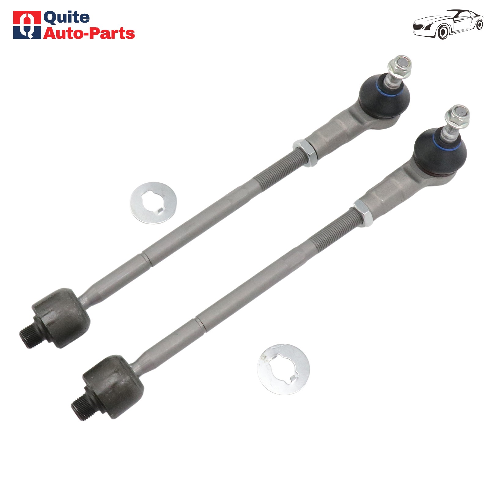 Pair Outer Tie Rod End Kit For Fit Maserati GranTurismo GranCabrio Quattroporte