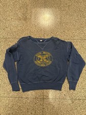 Vintage 1940s Cotton Double V Crewneck Sweatshirt Sz S/M - Distressed