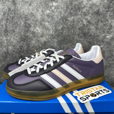 Adidas Gazelle Indoor Shoes Womens Size 9 Shadow Violet Sneakers IE2956