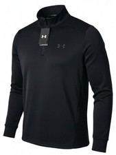Under Armour Men's Black 1/4 Zip Athletic Pullover Medium NWT 