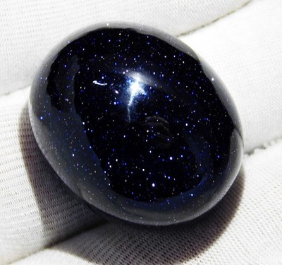 130.75 Ct Natural Sunstone Oval Cut Loose Gemstone Black - Blue Sparkling