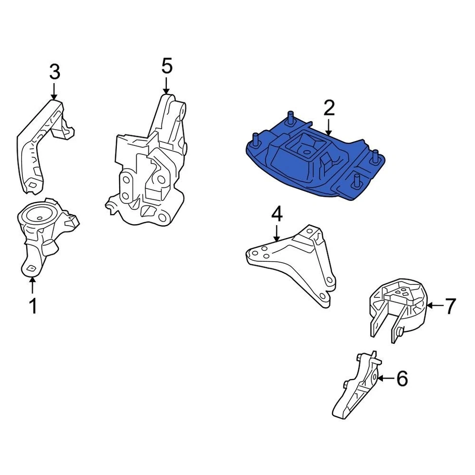 For Volvo S40 2004-2006 Volvo 31359779 Engine Mount Foto 3 de 4