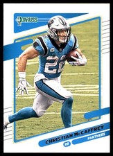 Christian McCaffrey 2021 Donruss #219 Panthers NFL READ FREE SHIP AutographDen