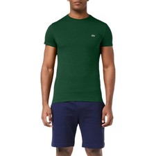 Image of Lacoste TH6709 Mens T Shirts Short Sleeve Crew Neck Soft Pima Cotton Summer Tee