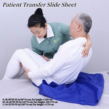 Foglio diapositiva trasferimento paziente tappetino disabilità aiuto spostamento anziani casa nuovo