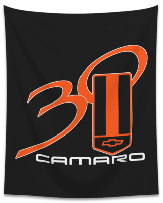 DigiRods Camaro 1997 30th Anniversary Z28 Logo Garage Home Wall Hanging Tapestry