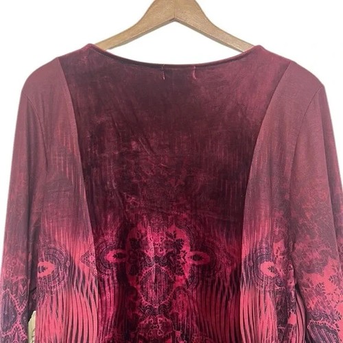 Haut manches longues femme One World taille 2x velours mixte fée fantaisiste - Photo 7 sur 12