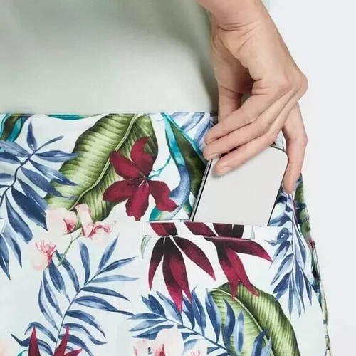 LADY HAGEN 16" PALM OVERLAP SKORT Size 4 PALM MINT GOLF TENNIS PICKLEBALL - Picture 4 of 7