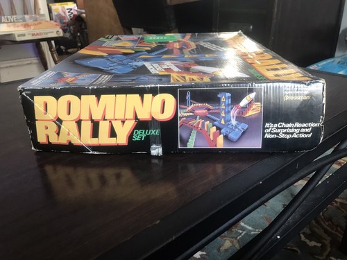 Vintage Domino Rally Deluxe Set 1989 Pressman Plus Domino Rally Dino Roar - Picture 17 of 24