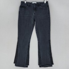 Derek Lam Jeans Womens 29 Washed Black Gia Mi...