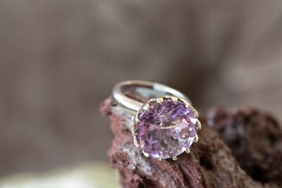 Rose de France Amethyst Sterling Silber Ring