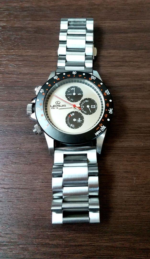 不動品 LEXUS レクサス 腕時計 クロノグラフ IS300 メンズ 3針 