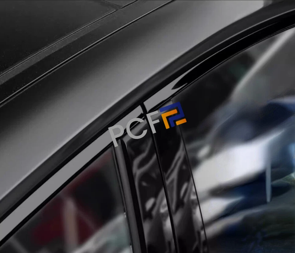 Black Titanium Car Window Molding Strip Trim 10Pcs Fit For 2016-2024 Volvo XC90 — 第 3/4 张图片