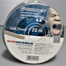 Oehlbach Lautsprecherkabel OFC Minispule 2x0,75mm² 20m 202 Speaker Wire
