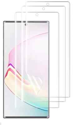 3 PACK Samsung Galaxy Note 10+ Plus Screen Protector HD Clear Case Friendly US