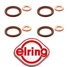 4X Elring Fuel Injector Nozzle Seal Kit For VAUXHALL CORSA D  1.3 CDTI
