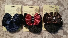 PRI RHINESTONE CROCHET SHOW HAIR BOW 