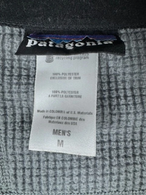 patagonia polartec r windbloc fleece lightweight zip jacket
