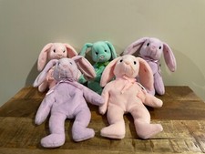 Ty Beanie Babies Bunnies - Hippity Hoppity Floppity - 1996 Retired - Lot of 5