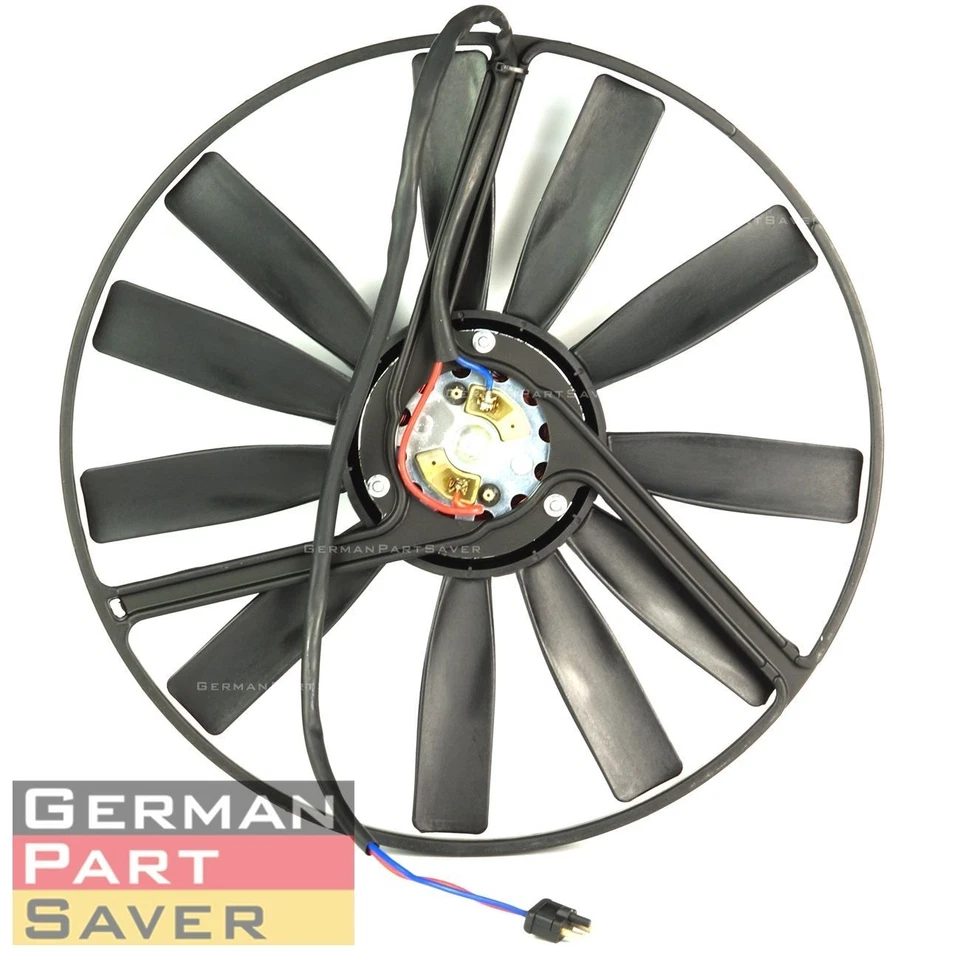 Ventilador de refrigeración auxiliar del radiador para Mercedes-Benz 190D 190E 300SE 300SEL 560SL Foto 2 de 3
