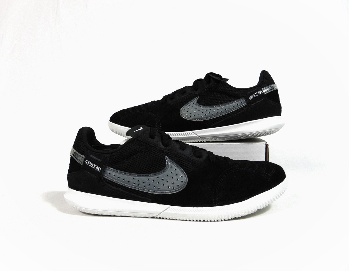 Nike StreetGato GS Black OREO Indoor Turf Soccer Shoes Sz 6Y NEW