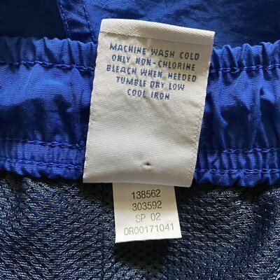 A  VTG 2000s Old Navy Swim Trunks Mens Size XL Blue Drawstring