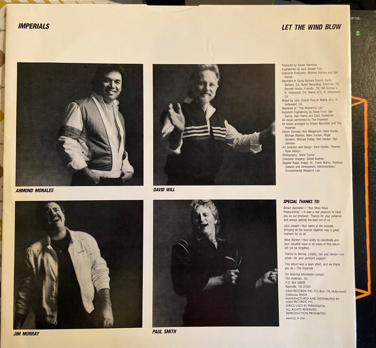 Imperials Let The Wind Blow Vinyl Atlanta Christian Gospel