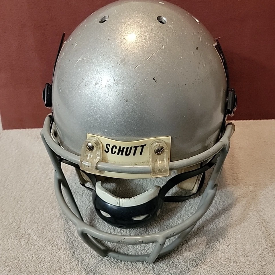 Casco de fútbol americano Schutt grande tamaño completo personalizado de los New England Patriots Foto 2 de 4