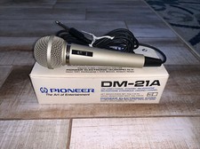 Pioneer Dm-21a Microphone Uni-directional Dynamic Microphone In Box Vintage