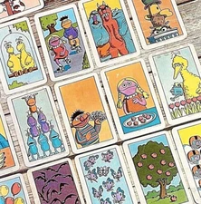 Vtg Game 1978 Cards Muppets Counting Nostalgic Playtime Cookie Monster Henson  j