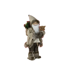 SINT 18" Alpine Chic Welcome Santa Claus Figurine for Christmas