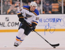 Paul Stastny Signed St Louis Blues 11x14 Photo JSA
