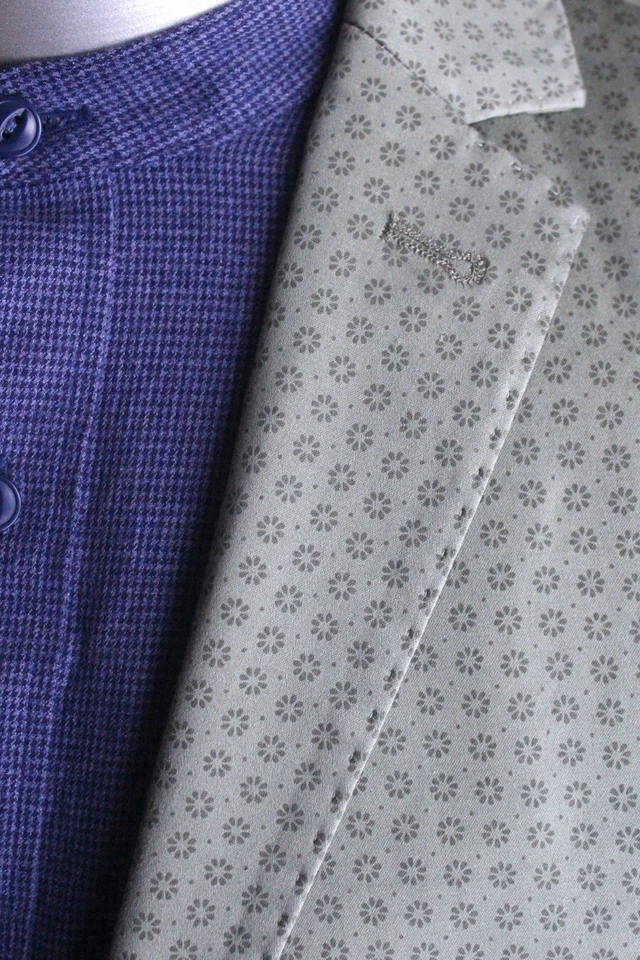 Chaqueta blazer de algodón elástico Scotch & Soda estampado verde abrigo deportivo 46 36 S Foto 2 de 4