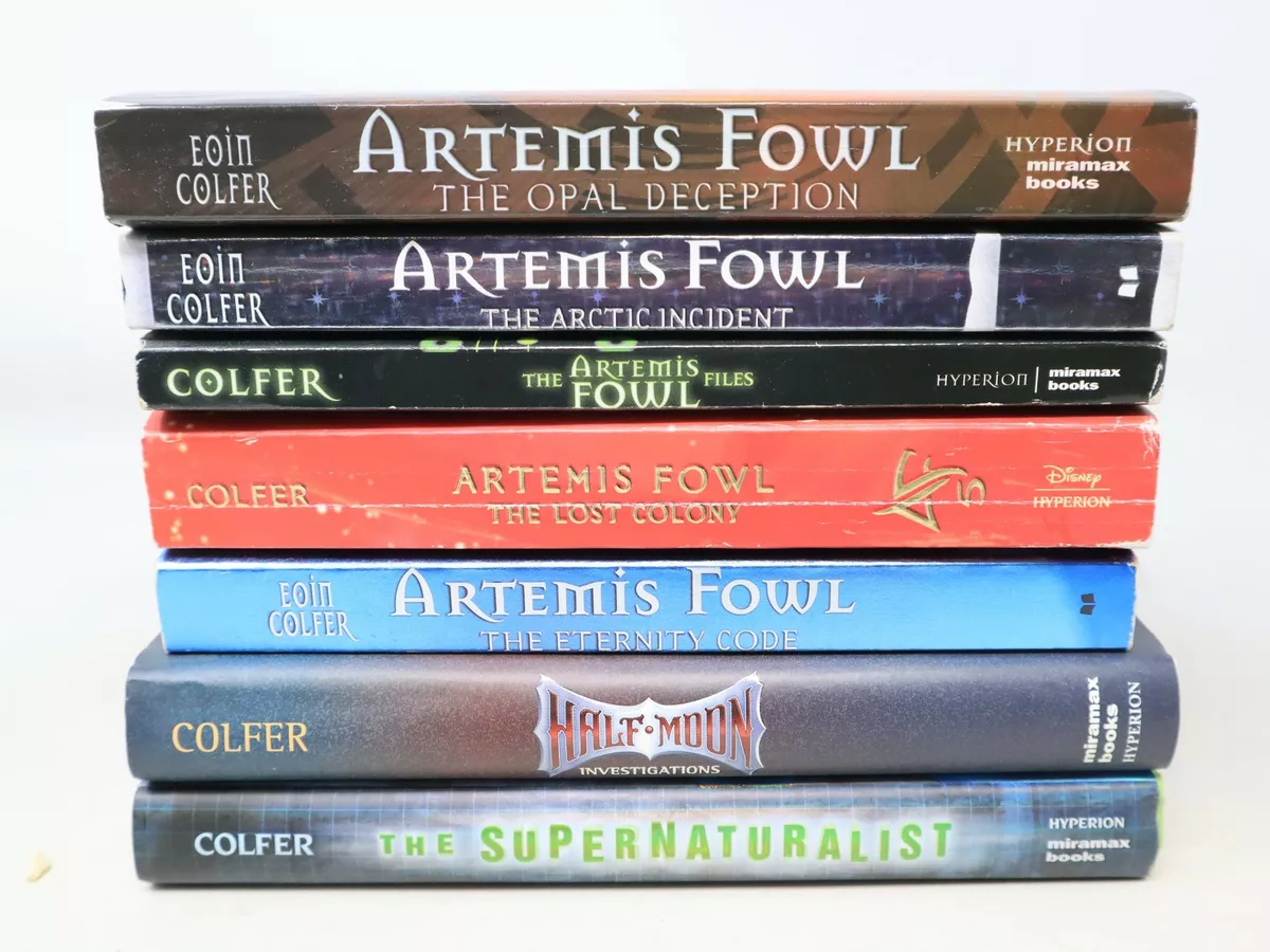 4 Book Lot Artemis Fowl Boxed Set + Opal Deception- Eoin Colfer Disney  Hyperion