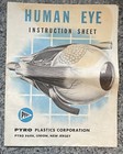 The Human Eye by Pyro 1960 Instructions Only. No Rips Or Tears! — photo 1