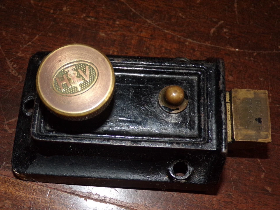 Mécanisme vérouillage de porte en fonte H et V - Photo 2/4