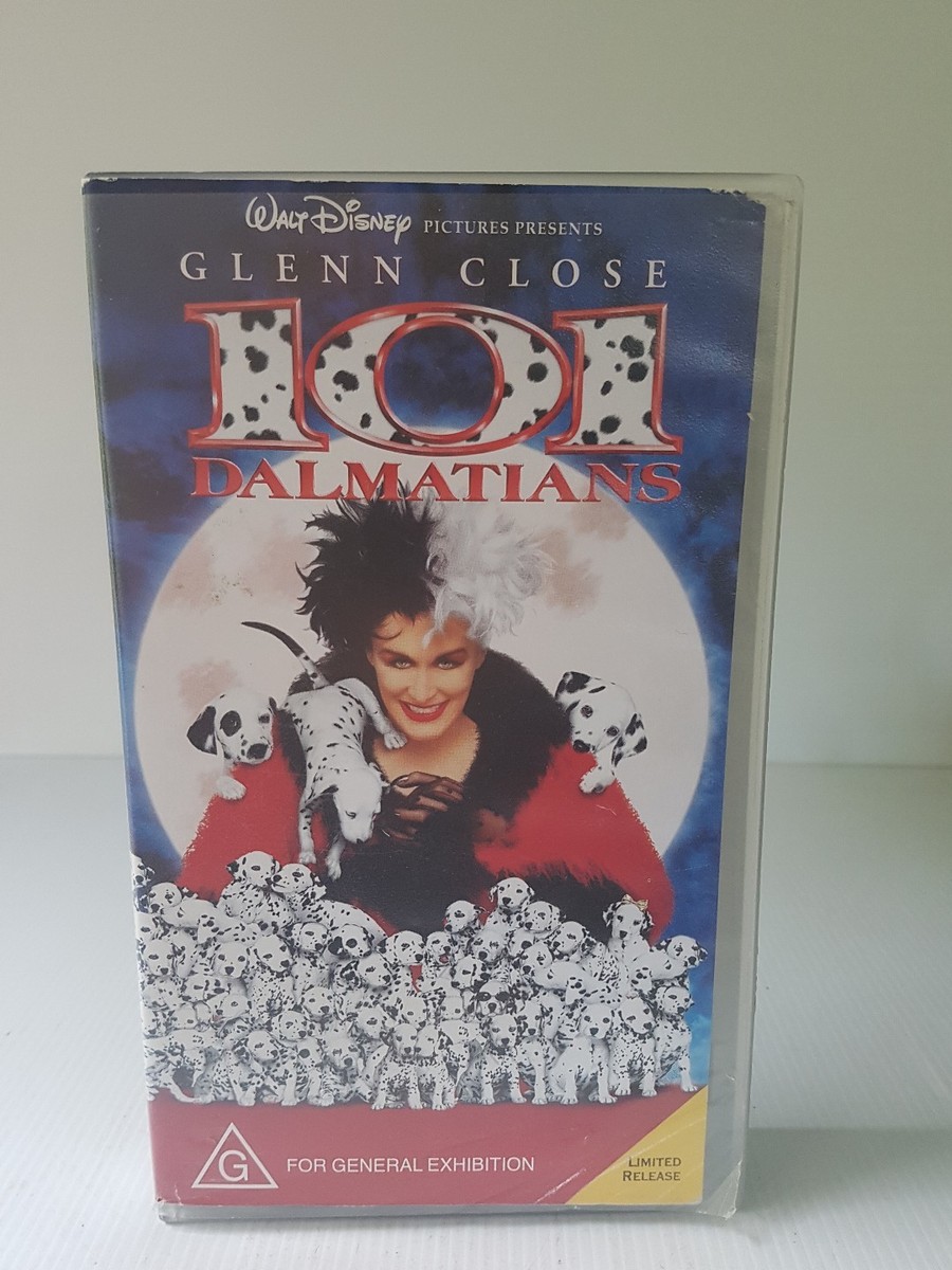 101 Dalmatians Glenn Close Walt Disney ltd VHS video tape