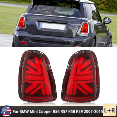 LED Tail Lights Lamps For 2007-2015 Mini Cooper R56 R57 R58 R59 Red ...