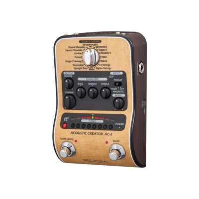 Zoom AC-2 Acoustic Creator Enhanced Direct Box 3-Band EQ Guitar