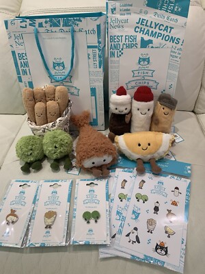 Jellycat London Selfridges Exclusive Fish & Chips Full Set | eBay 